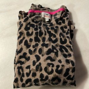 Sundry sweater cheetah print